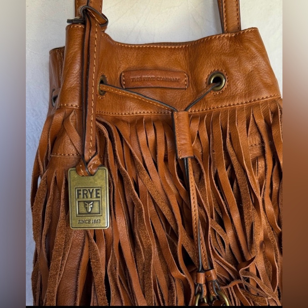 Frye Fringe Leather Shoulder Bag - Picture 10 of 15